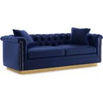 2 Cushion Blue Sofa