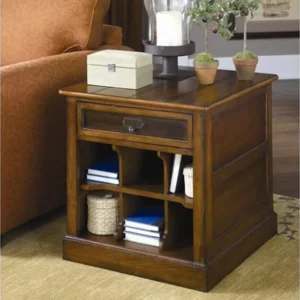 hammary mercantile rectangular storage end table-with one drawer