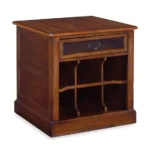 hammary mercantile rectangular storage end table with one drawer