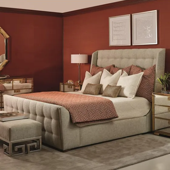 soho luxe upholstered sleigh-bedroom