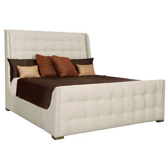 soho luxe upholstered sleigh bedroom
