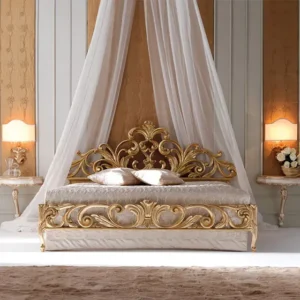 QUEEN Size Bed ORO ANTICO (ANTIQUE GOLD FINISH)