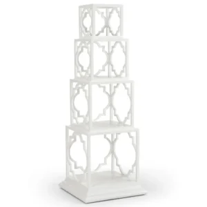 Quadro Etagere Bookcase - White