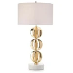 STACKED CRESCENT TABLE LAMP