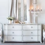 bordeaux dresser in silver two-tone finish Eloquence