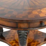wooden round-table theodore alexander