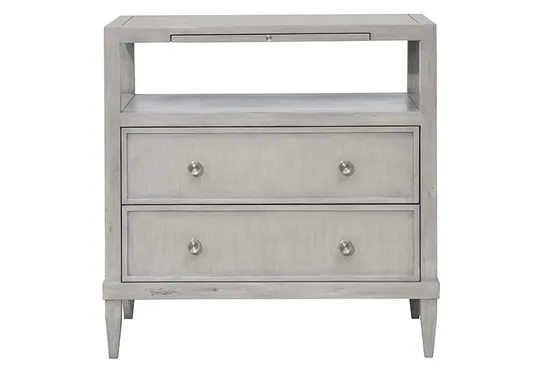 Bedside Table in Grey Breeze Finish
