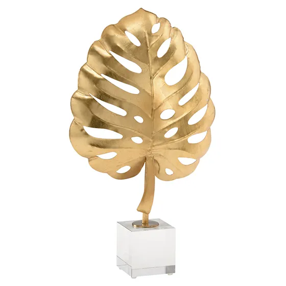 Palm Leaf Sculpture – Gold