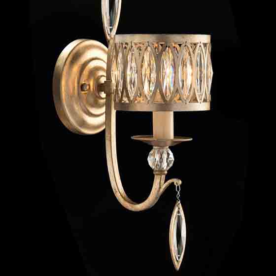 John Richard Marquise Crystal One-Light Wall Sconce