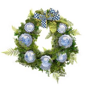 Fern Wreath – Royal Toile