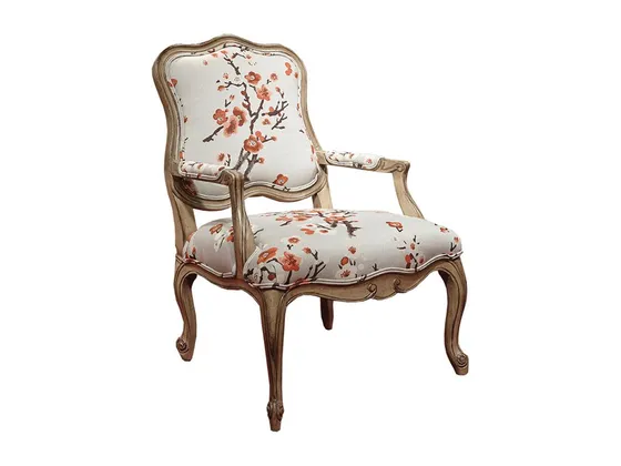 EXPOSED WOOD ACCENT CHAIR
