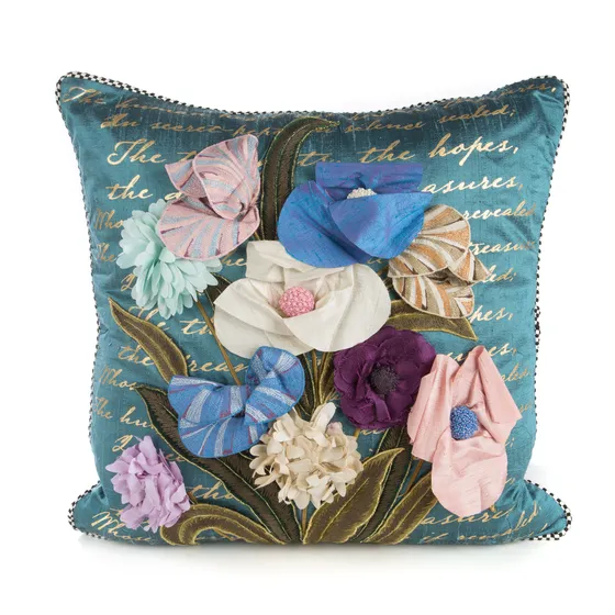 Bronte’s Poetry Square Pillow
