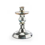 Courtly Check Enamel Candlestick - Small