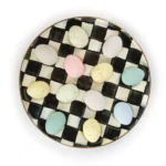 courtly check enamel egg-plate