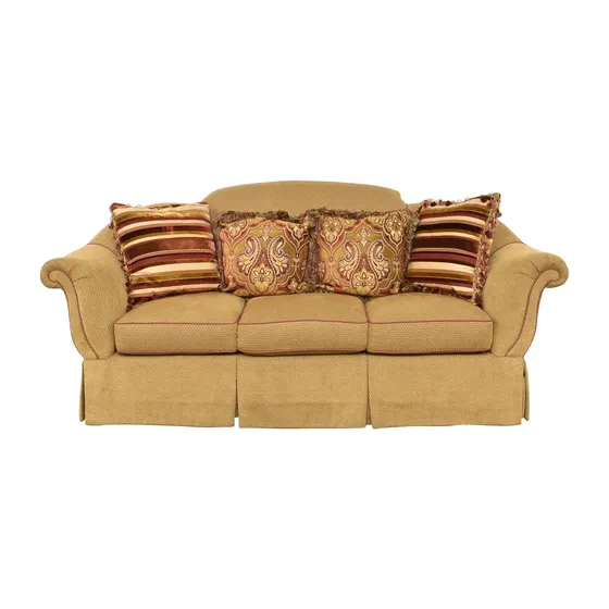 Century-furniture-traditional-skirted-sofa..