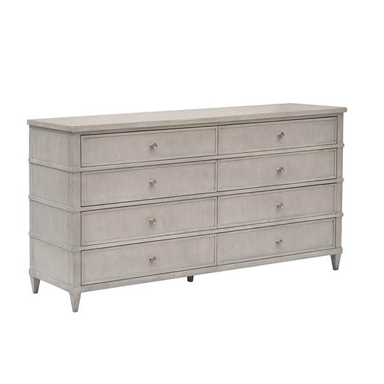 Hickory White Dresser in Grey Breeze Finish