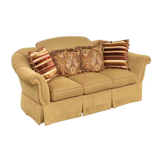 century-furniture-traditional-skirted-sofa
