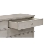 hickory white dresser in grey breeze-finish