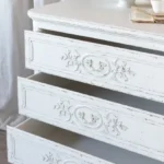 bronte dresser in weathered-white finish